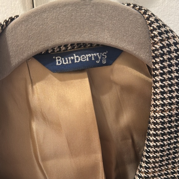 Vintage mens Burberry Black and tan Sport Coat - Picture 3 of 8